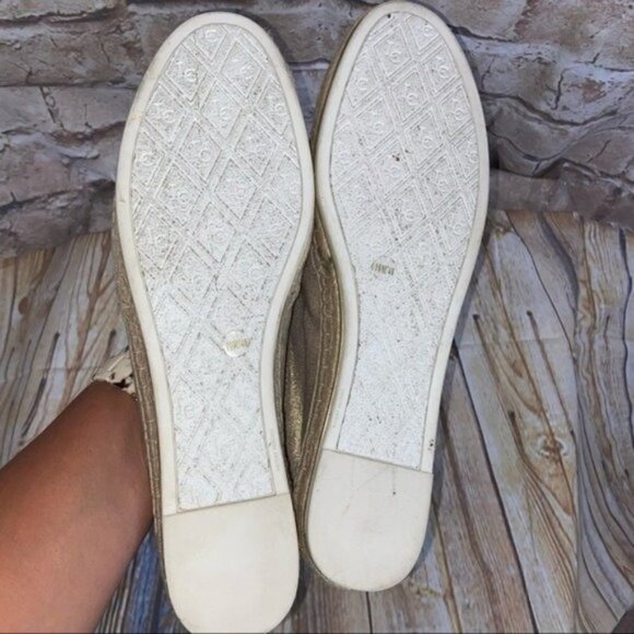 Louise Et Cie Cristobal Gold Tan Espadrille Flats Size 10/40 - Picture 8 of 9